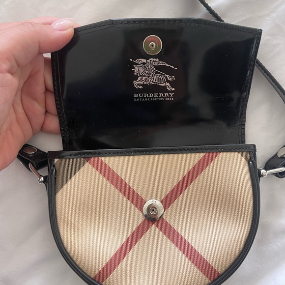 Burberry Supernova Check Canvas Crossbody Bag - Picture 3 of 4